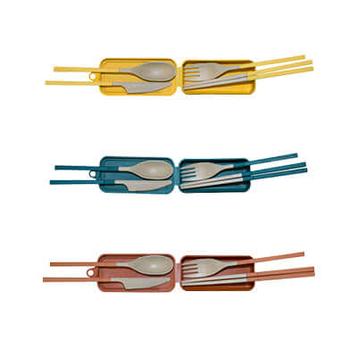 wheat Fiber Foldable Cutlery Set Corporate Gifts Singapore