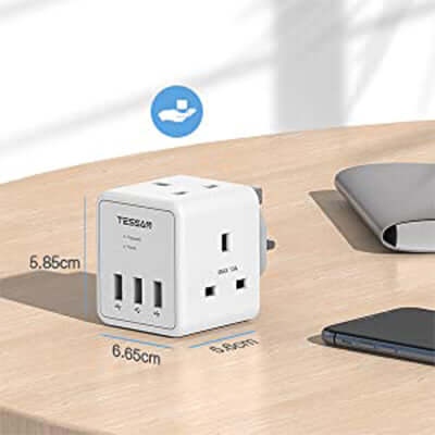 TESSAN 5 in 1 Cube Wall Plug Extension Corporate Gifts Singapore