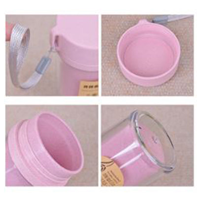 Eco-Friendly Wheat Straw Bottle with Strap Corporate Gifts Singapore
