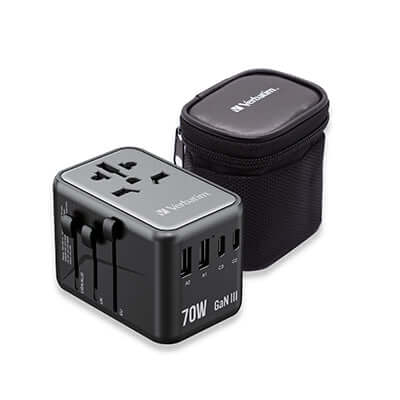 Verbatim 32124 GaN III 70W Universal Travel Adapter Corporate Gifts Singapore