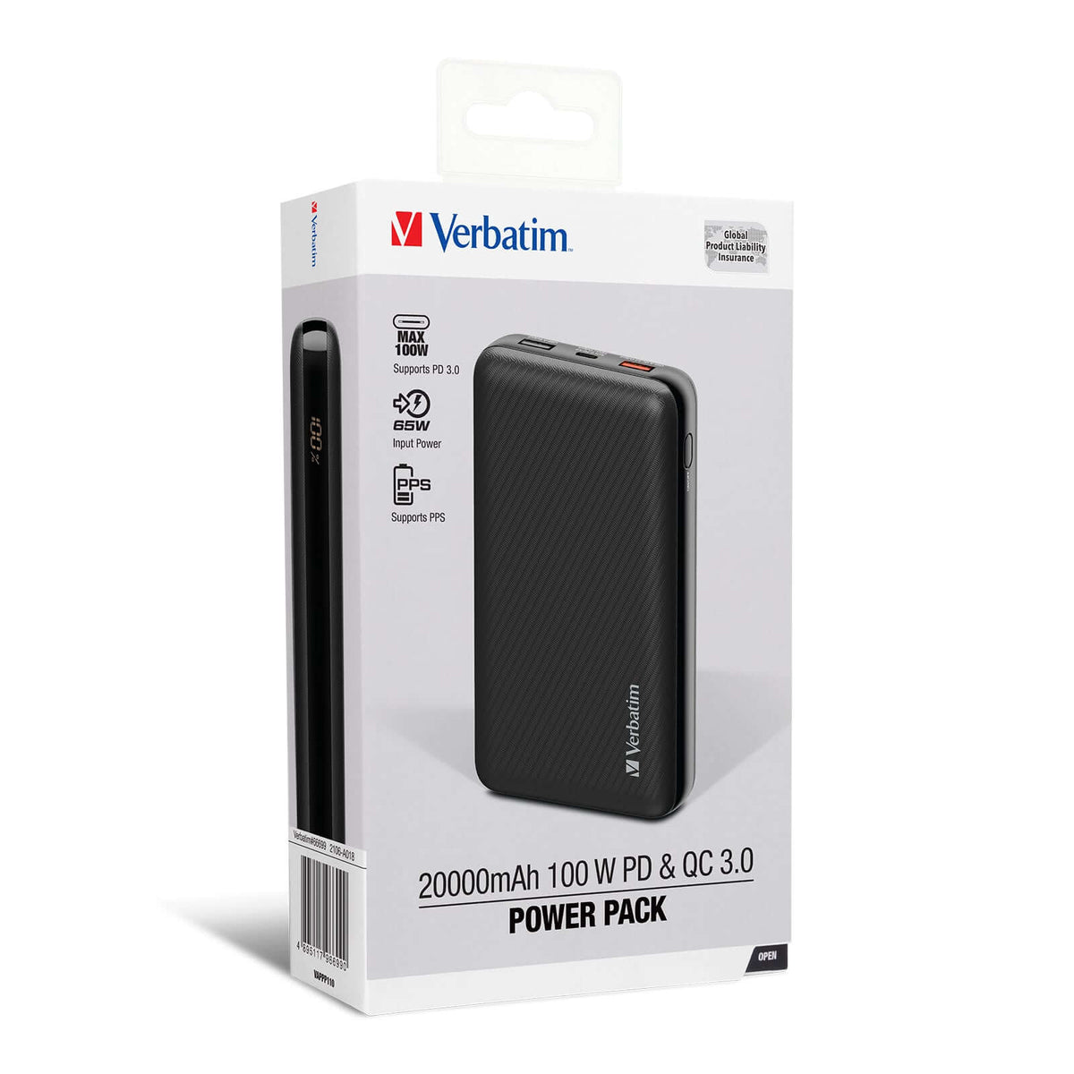 Verbatim 20000mAh 100W PD & QC 3.0 Power Pack Corporate Gifts Singapore