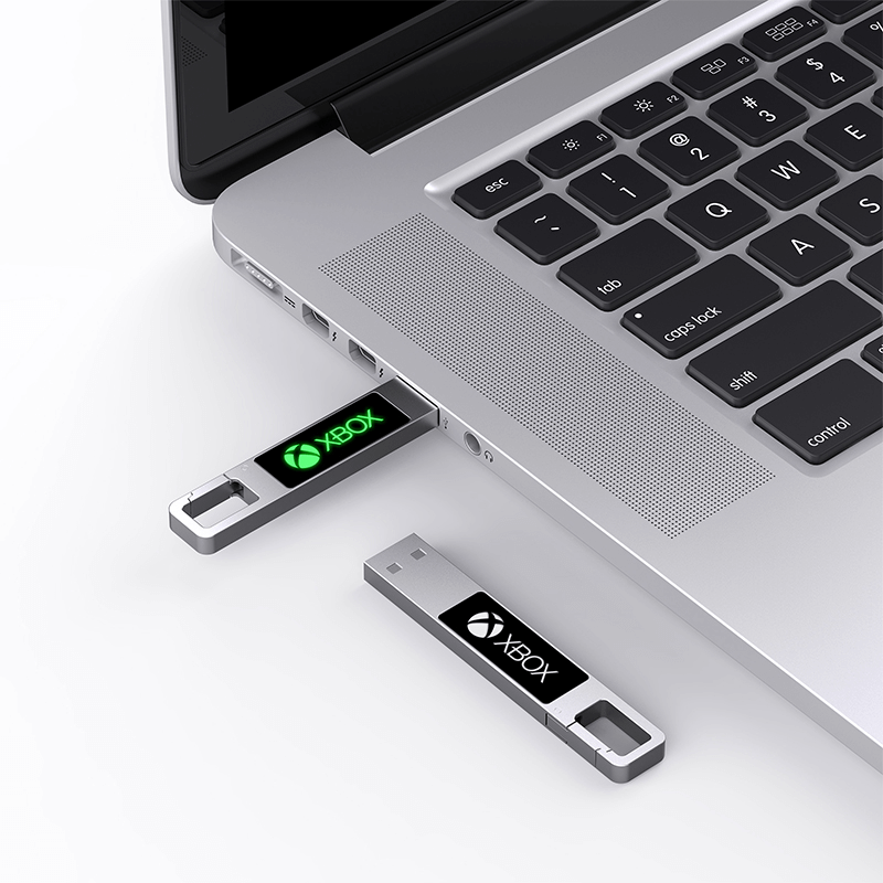 Metal Hook USB Flash Drive with LED Logo Corporate Gifts Singapore