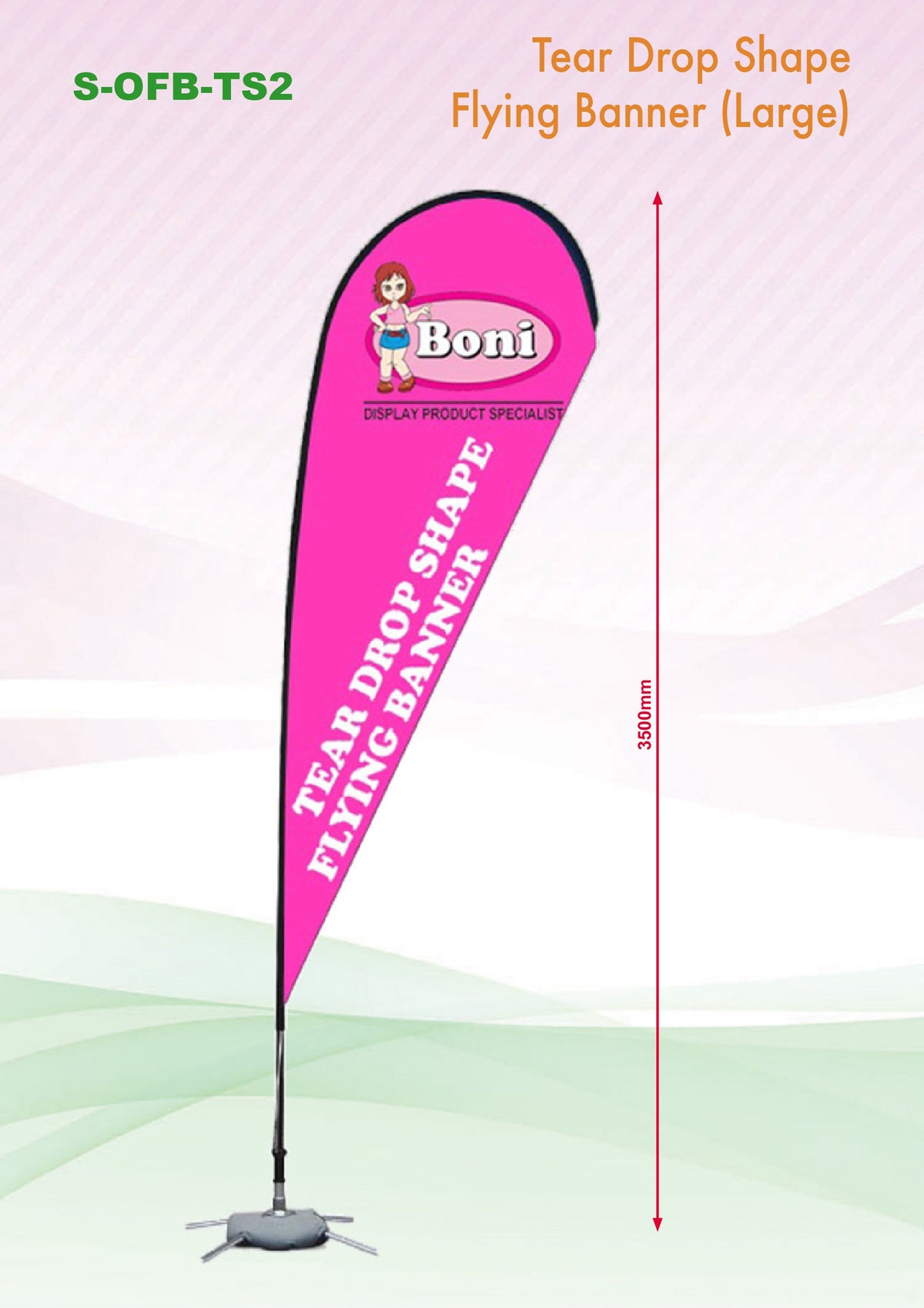 Tear shape Flying Banner Corporate Gifts Singapore