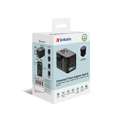 Verbatim 32125 GaN III Universal Travel Adapter 140W Corporate Gifts Singapore