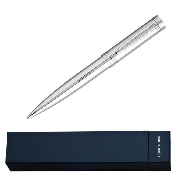 CERRUTI 1881 Zoom Silver Ballpoint Pen Corporate Gifts Singapore