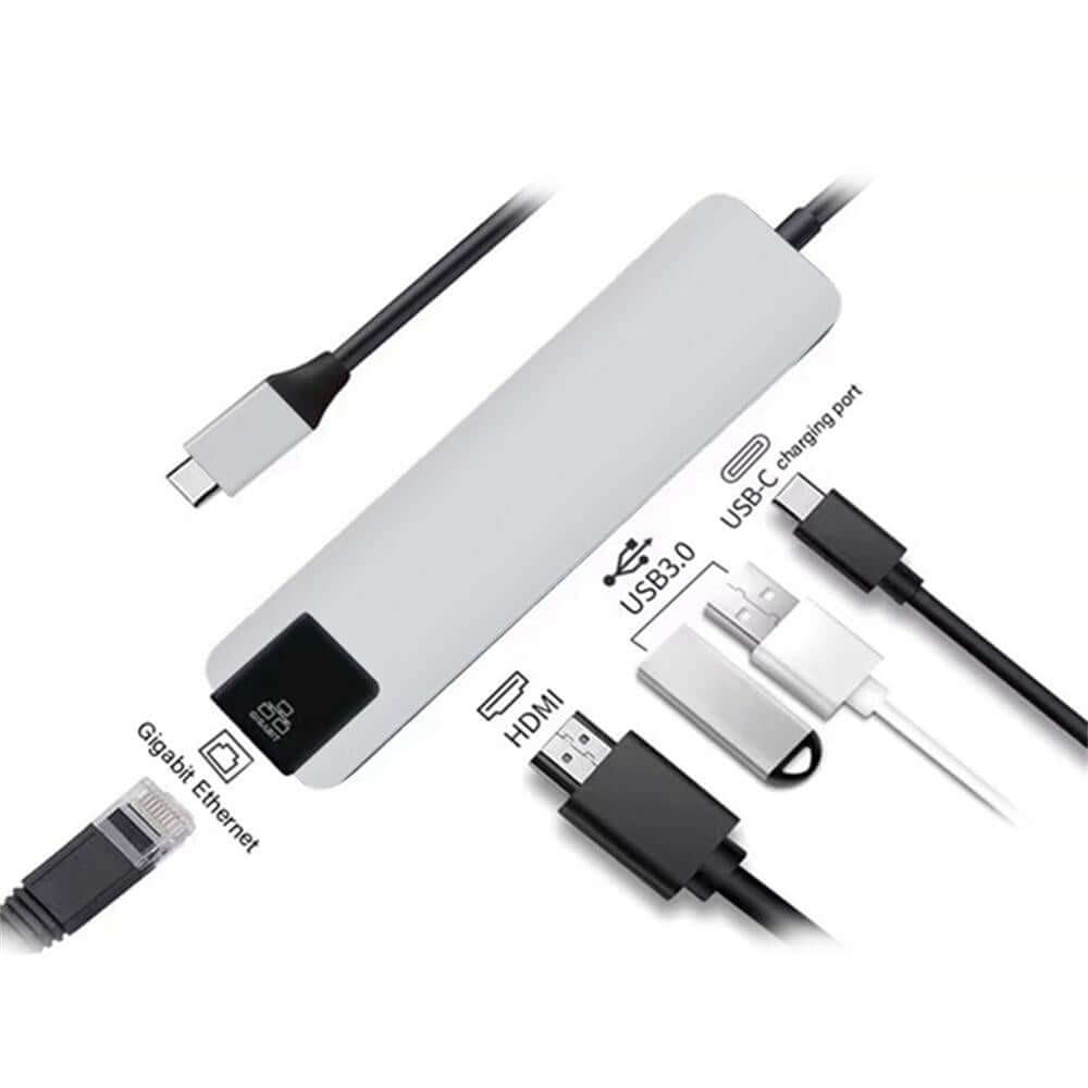 5 in 1 Type C Adapter with Ethernet Corporate Gifts Singapore