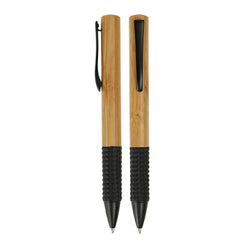 Eco-Friendly Bamboo Rubber Grip Pen Corporate Gifts Singapore