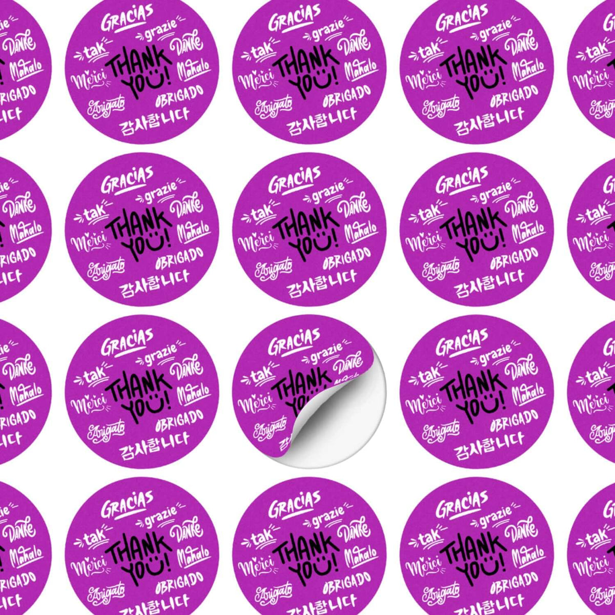 AD Labels 60mm - Circle Corporate Gift Singapore