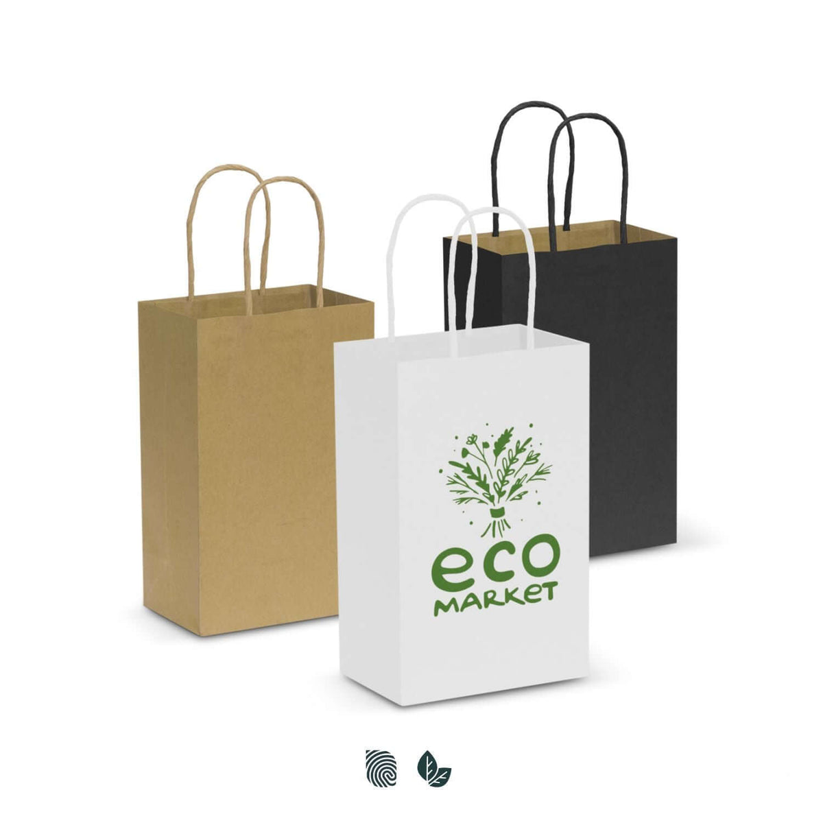 Small Flat Handle Paper Bag Landscape Corporate Gift Singapore