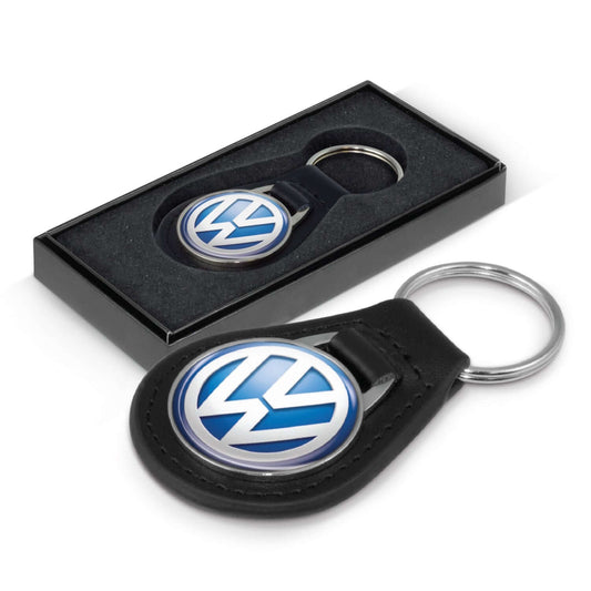 Baron Leather Key Ring - Round Corporate Gift Singapore