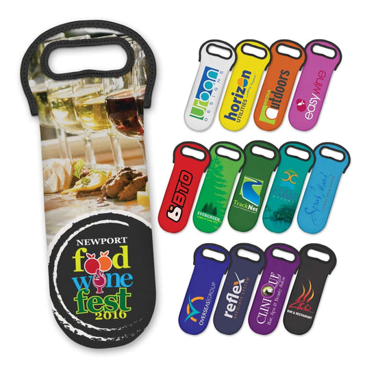 Neoprene Wine Cooler Bag - Full Colour Corporate Gift Singapore