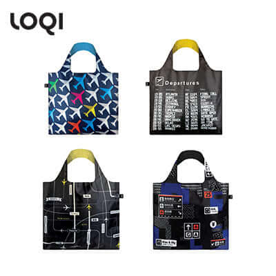 Loqi Airport Series Foldable Tote Bag Corporate Gifts Singapore