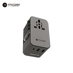 Mazer Infinite PD70W Gan Universal Travel Charger With Built-in USB C Cable Corporate Gifts Singapore