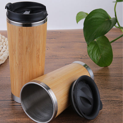 Eco Friendly Bamboo Insulated Vacuum Flask Corporate Gifts Singapore