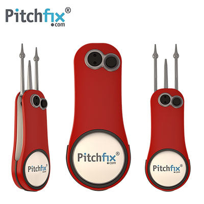 Pitchfix Fusion 2.0 Golf Divot Tool with Ball Marker and Pencil Sharpener Corporate Gifts Singapore