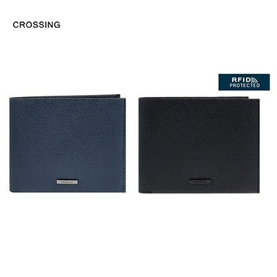 Crossing Elite Bi-fold Leather Wallet With Coin Pouch RFID Corporate Gifts Singapore
