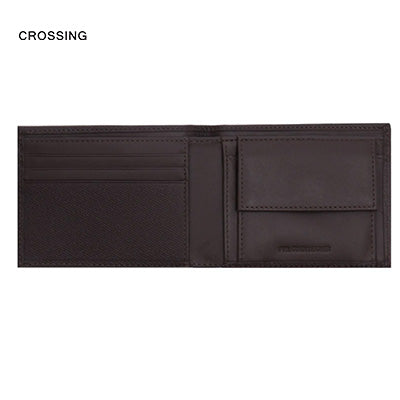 Crossing Elite Slim Leather Wallet With Coin Pocket [5 Card Slots] RFID Corporate Gifts Singapore
