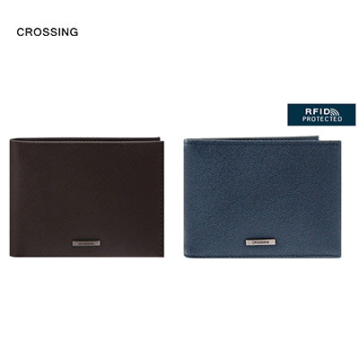 Crossing Elite Slim Leather Wallet With Coin Pocket [5 Card Slots] RFID Corporate Gifts Singapore