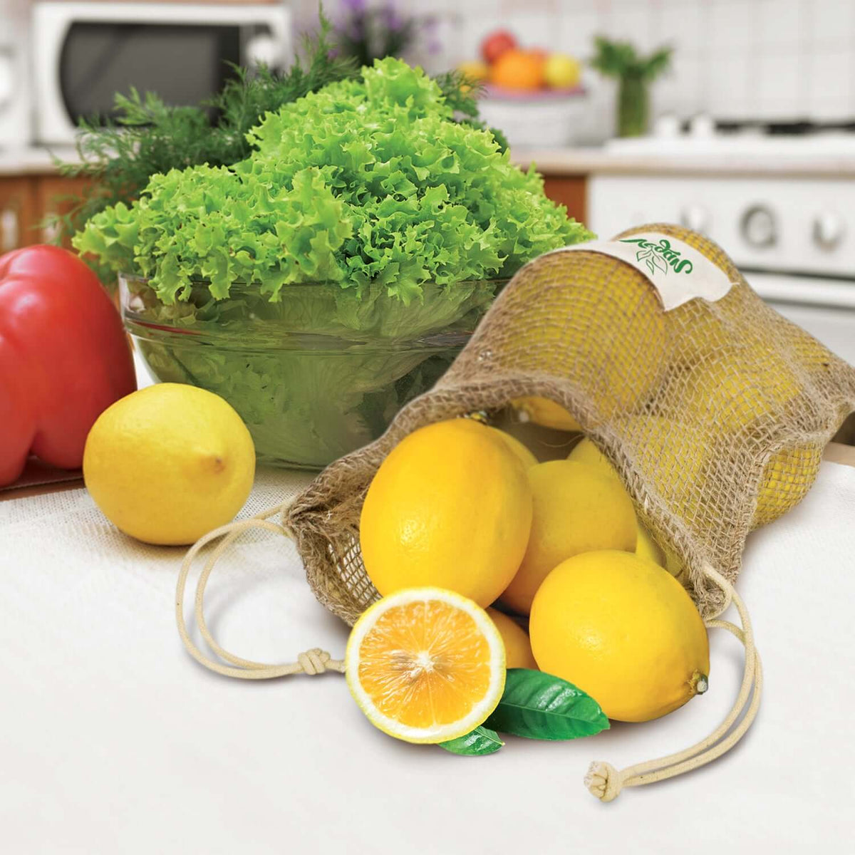Jute Net Produce Bag Corporate Gift Singapore