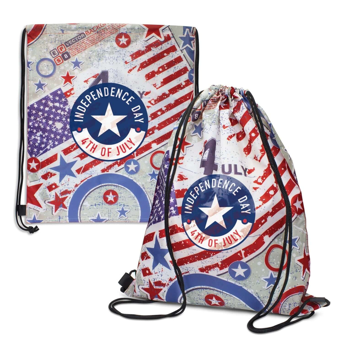 Custom Polyster Drawstring Backpack Corporate Gift Singapore