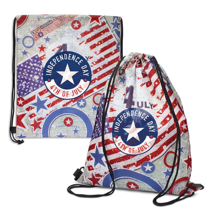 Custom Polyster Drawstring Backpack Corporate Gift Singapore