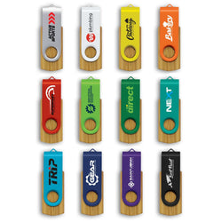 Helix Bamboo Flash Drive Corporate Gift Singapore