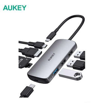 Aukey CB-C85 USB C Hub 8-in-1 Corporate Gifts Singapore
