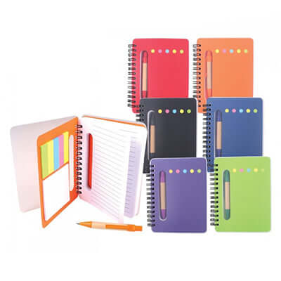 Hard Paper Notebook With Pen & Sticky Note Corporate Gifts Singapore