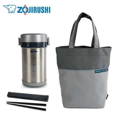 ZOJIRUSHI Stainless Steel Obento Lunch Set Corporate Gifts Singapore