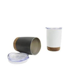12oz Cork Base Double Wall Stainless Steel Cup - Giftmart.sg