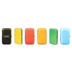 6pcs Manicure Set in assorted colors: black, yellow, orange, green, and blue for stylish nail care.