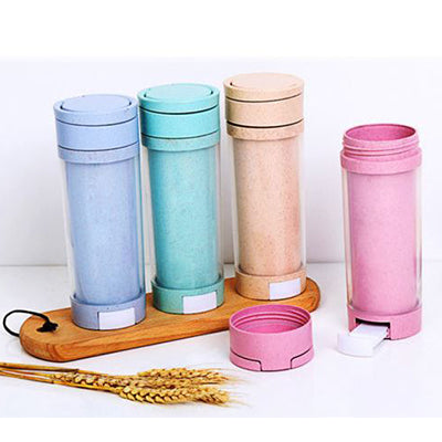 Eco Friendly Wheat Bottle with Phone Holder Corporate Gifts Singapore