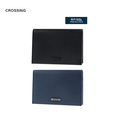 Crossing Elite Leather Leather Card Case With Magnet Closure RFID Corporate Gifts Singapore
