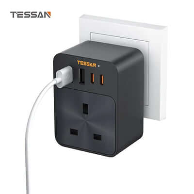TESSAN PD30W Wall Plug Socket Extension Multi Charger Corporate Gifts Singapore