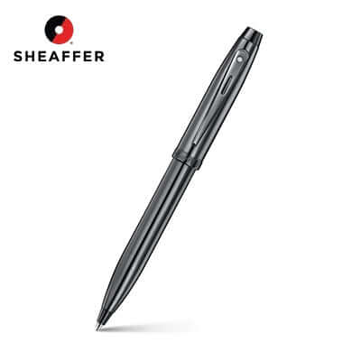 Sheaffer Ionic Gunmetal Grey Ballpoint Pen with Shiny PVD Trims Corporate Gifts Singapore