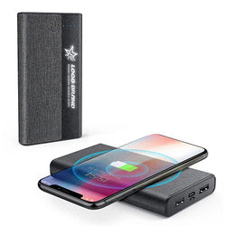Fabric Design 10000mAh Wireless Power Bank Corporate Gifts Singapore
