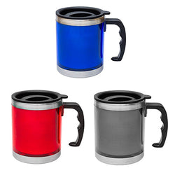 Classic Stainless Steel Mug with handle and Lid Corporate Gifts Singapore