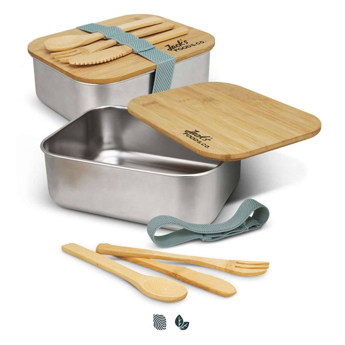 Eco Stainless Steel Lunch Box with Cutlery Corporate Gift Singapore