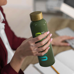 Eden Aluminium Bottle Bamboo Lid Corporate Gift Singapore