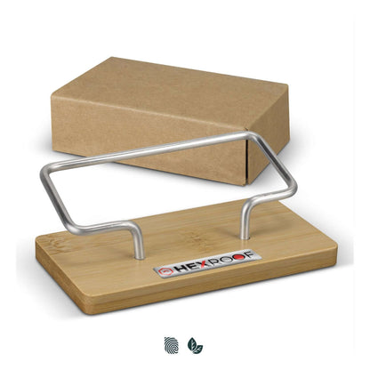 Bamboo Business Card Stand Corporate Gift Singapore