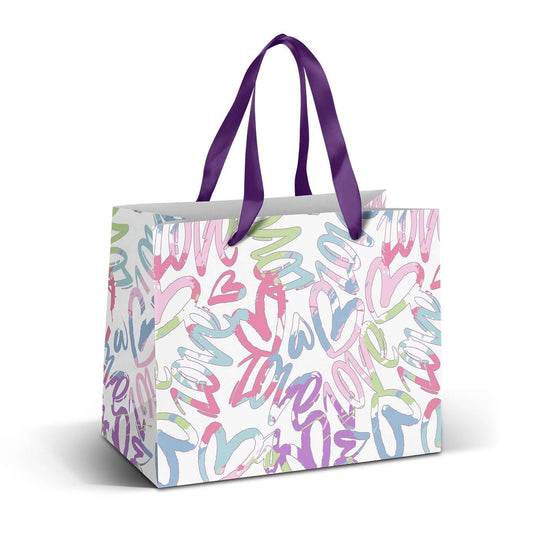Medium Ribbon Handle Paper Bag - Full Colour Corporate Gift Singapore