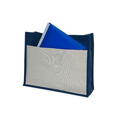 Eco-Friendly A3 Jute Bag with Pocket Corporate Gifts Singapore
