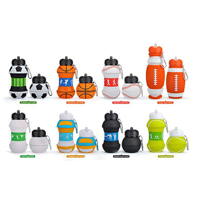 Portable Silicone Collapsible Sports Water Bottle Corporate Gifts Singapore