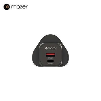 Mazer GaNPrestige 35W GaN Wall Charger with Travel Pins (2 Ports ...