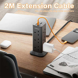 TESSAN Socket Tower 12 Ways Outlet Extension Plug with Multi Plugs Corporate Gifts Singapore