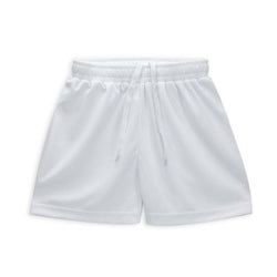 Custom Active Shorts made from 100% polyester mesh fabric with elasticated waistband and drawstring.