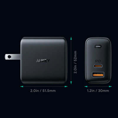 Aukey PA-B3 65W 2-Port PD Charger Corporate Gifts Singapore