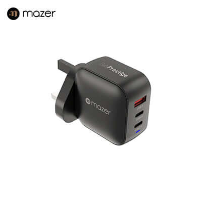 Mazer 70W GaN Wall Charger with Travel Pins (3 Ports) Corporate Gifts Singapore