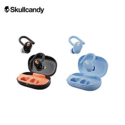 Skullcandy Push® Play Active True Wireless Sport In-Ear Earbuds in black and blue with charging case