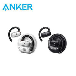 Anker Soundcore V40i Comfortable Fit and Clear Sound Earbud displayed in white and black with innovative ear hooks.